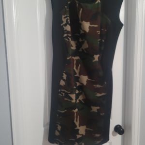 Ashley Stewart Camo Sheath Dress